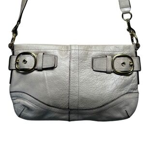 Vintage Coach‎ Leather Soho East West Legacy Y2K beige Buckle Crossbody F17125